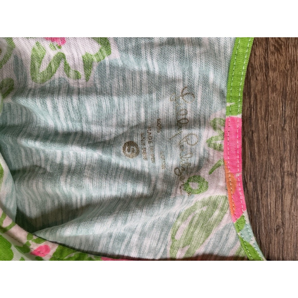 Lilly Pulitzer Carmel Pool Tank Dress Size Small Fruit Print Floral 100 Cotton - Picture 2 of 5